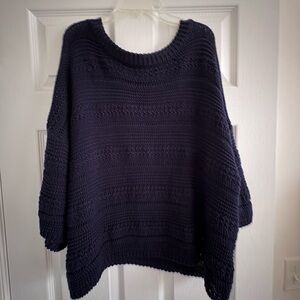 Joseph A Navy Women's Crew Neck Sweater